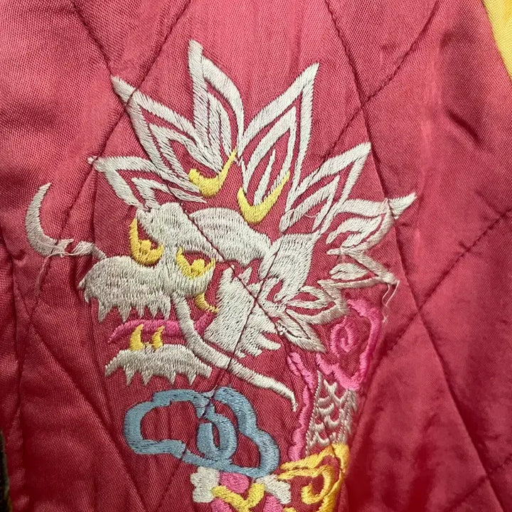 [BUNJANG] Silver Stone Vintage Reversible Sukajan Jacket / Silver Stone 빈티지 양면 스카쟌자켓