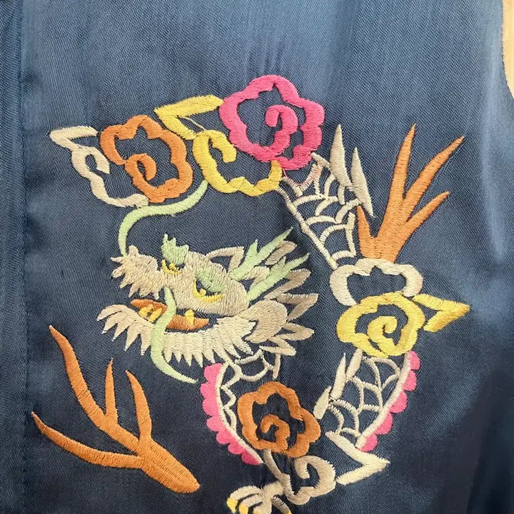 [BUNJANG] Silver Stone Vintage Reversible Sukajan Jacket / Silver Stone 빈티지 양면 스카쟌자켓