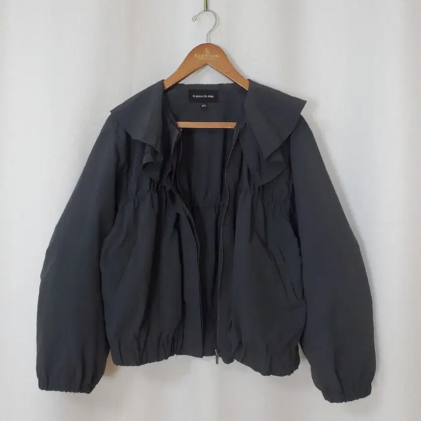 [BUNJANG] Plastic Island Frill Bomber Fit Outer M / 플라스틱아일랜드 프릴 봄버핏 아우터 M