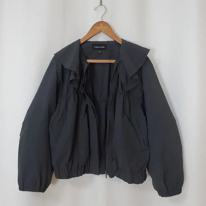 [BUNJANG] Plastic Island Frill Bomber Fit Outer M / 플라스틱아일랜드 프릴 봄버핏 아우터 M