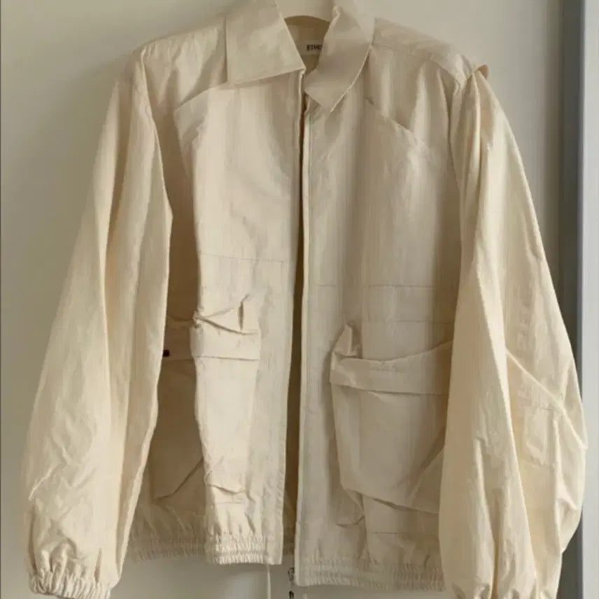 [BUNJANG] ETHOS Ivory Pocket Walker Jacket / ETHOS 에토스 아이보리 포켓 워커 자켓