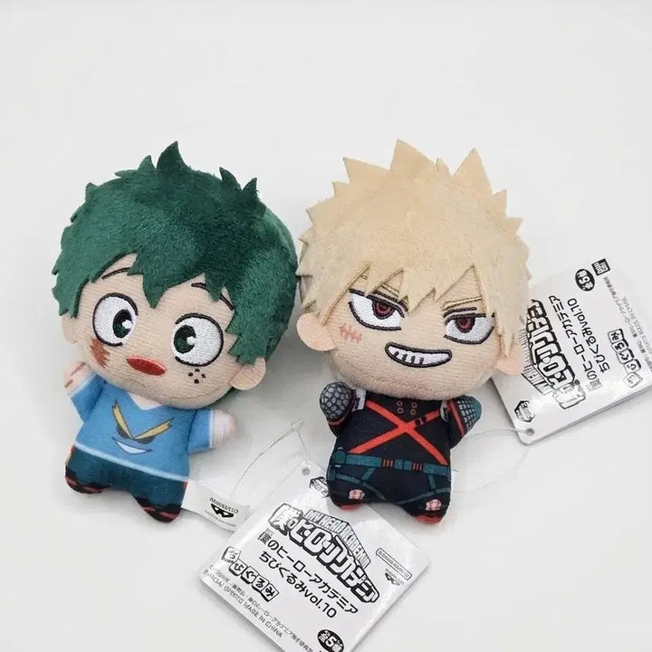 [BUNJANG] My Hero Academia Chibi Plush Bundle Set / 나의히어로아카데미아 치비구루미 10탄 미도리야&amp;바쿠고 일괄 현물