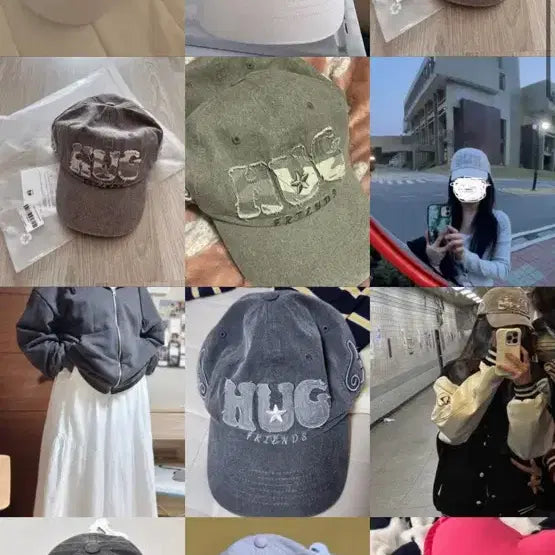 [SOLD OUT] 허그유어스킨 프렌즈 캡 카모