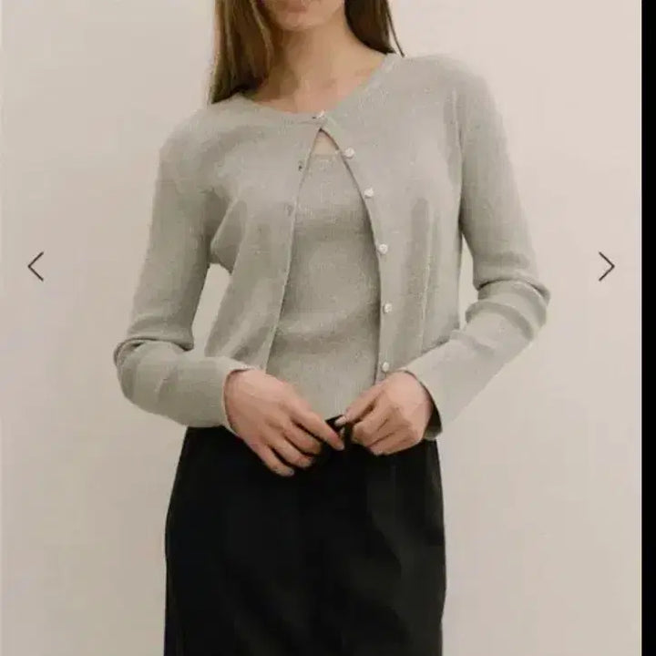 [BUNJANG] Venueet Carrie Cardigan &amp; Sleeveless Set / 베뉴엣 Carrie 캐리 가디건 슬리브리스 세트