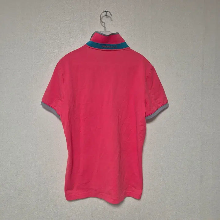 [BUNJANG] Hazzys Pink Short Sleeve Polo Shirt / 헤지스 핑크색 반팔 카라 티셔츠
