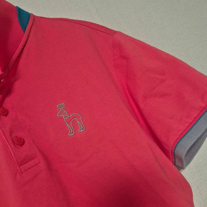 [BUNJANG] Hazzys Pink Short Sleeve Polo Shirt / 헤지스 핑크색 반팔 카라 티셔츠