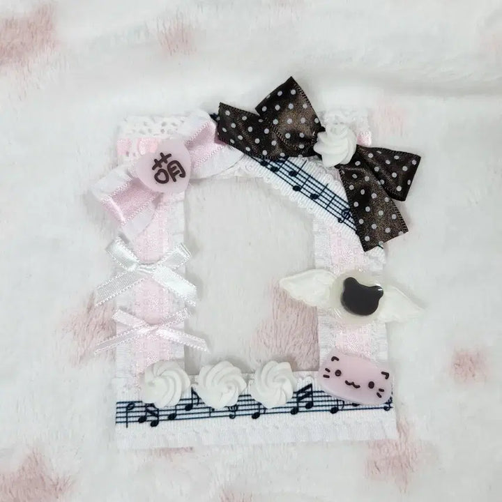 [BUNJANG] Chocolatbonbon Pink Nyan Lace Toploader Photocard Holder / 쇼콜라봉봉 핑크냥 레이스탑꾸 포카홀더 탑로더 데코덴탑꾸