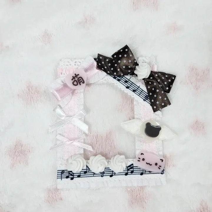 [BUNJANG] Chocolatbonbon Pink Nyan Lace Toploader Photocard Holder / 쇼콜라봉봉 핑크냥 레이스탑꾸 포카홀더 탑로더 데코덴탑꾸