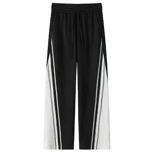 [BUNJANG] Iro Liberty Color Block Sweatband Wide Pants / 남자 배색 스웨트 밴딩 와이드 팬츠 2컬러