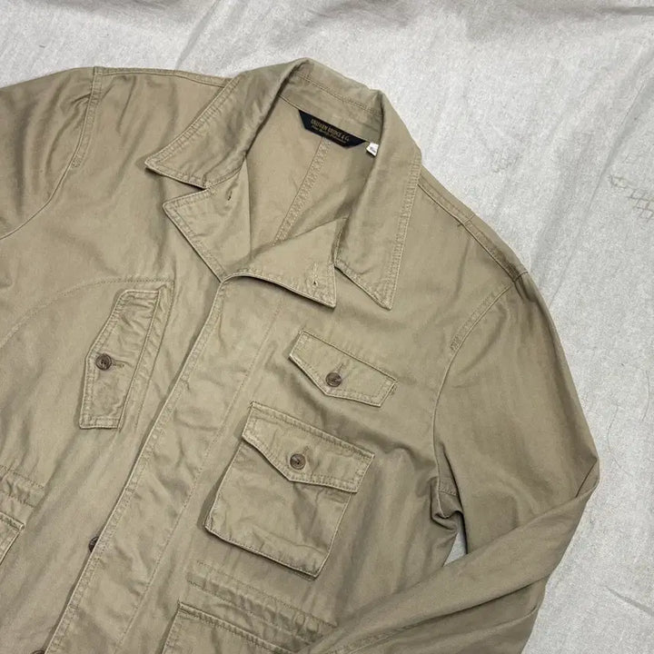 [SOLD OUT] 유니폼브릿지 베이지 사파리 유틸리티 자켓 XL