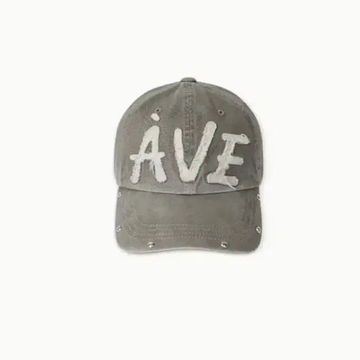 [BUNJANG] AVE Aplique Ball Cap Khaki / 아비에무아 AVE 아플리케 볼캡 카키