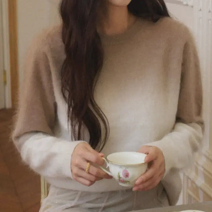 [BUNJANG] Lovemin Laurel Gradient Cashmere Knit / 러브민 로렐 그라데이션 캐시미어 니트
