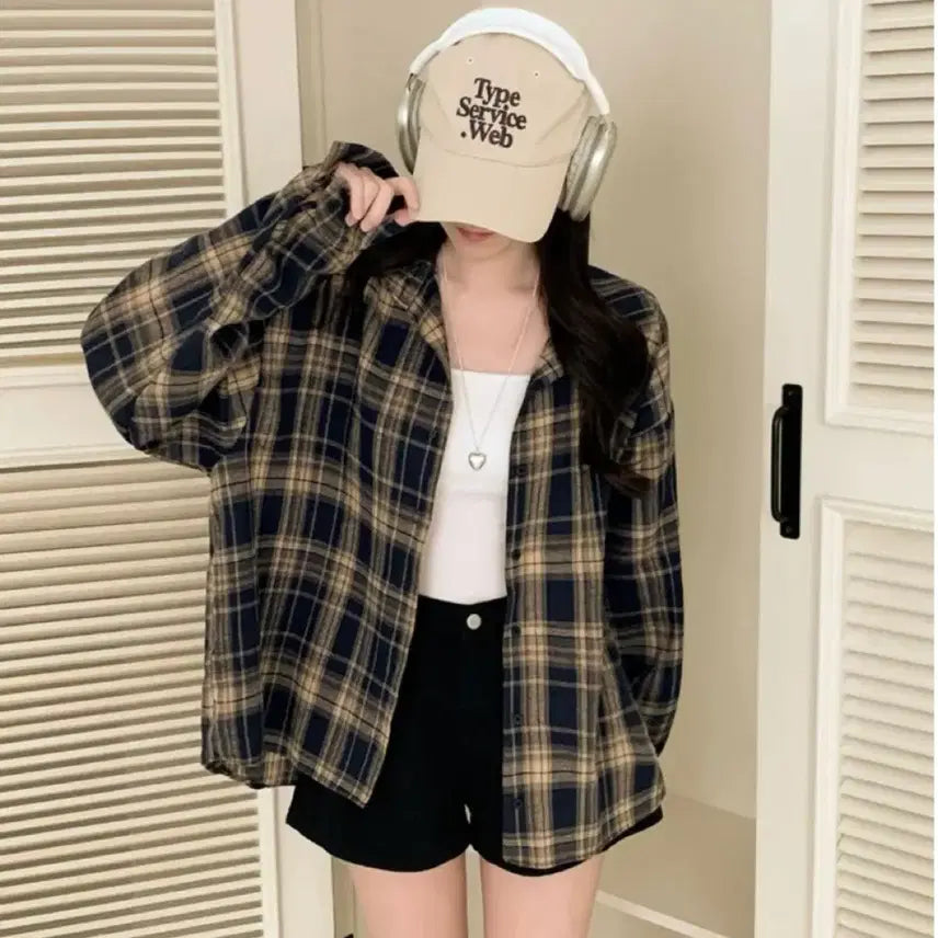 [SOLD OUT] 새제품)피치모드 체크 셔츠 남방