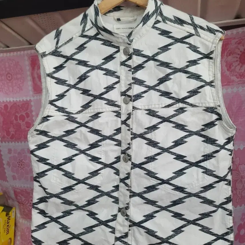 [BUNJANG] Isabel Marant Etoile Patterned Vest / 이자벨마랑 에뚜왈 패턴 베스트