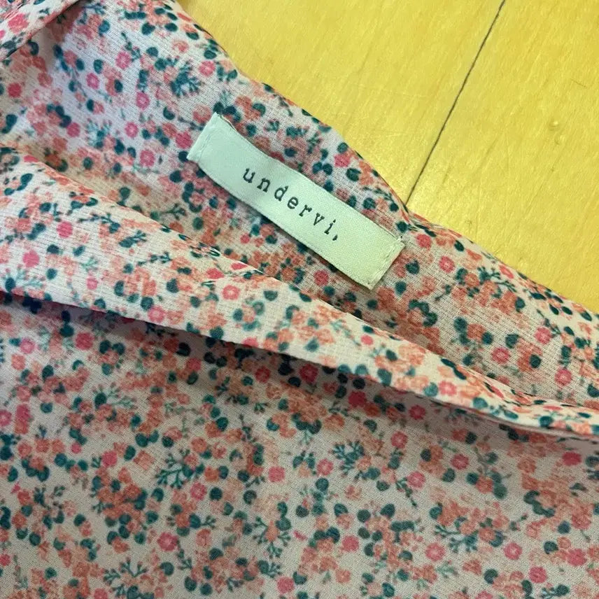 [BUNJANG] UnderB Cherry Blossom Bustier Dress / 언더비 체리블라썸 뷔스티에 원피스