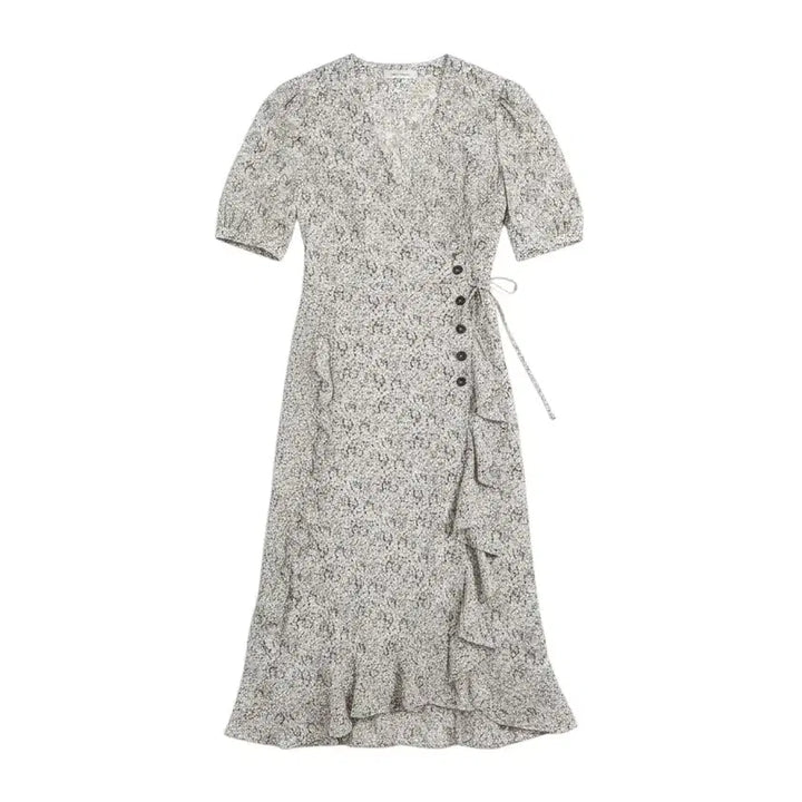 [BUNJANG] BSTITVLY Floral Wrap Style Dress (Size 77) / 여성77/ 베스티벨리 랩스타일 잔꽃원피스