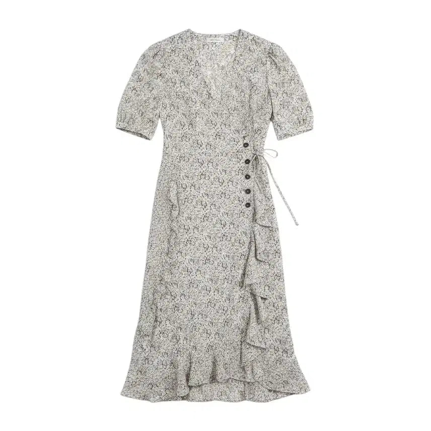 [BUNJANG] BSTITVLY Floral Wrap Style Dress (Size 77) / 여성77/ 베스티벨리 랩스타일 잔꽃원피스