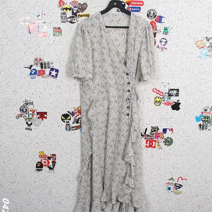 [BUNJANG] BSTITVLY Floral Wrap Style Dress (Size 77) / 여성77/ 베스티벨리 랩스타일 잔꽃원피스