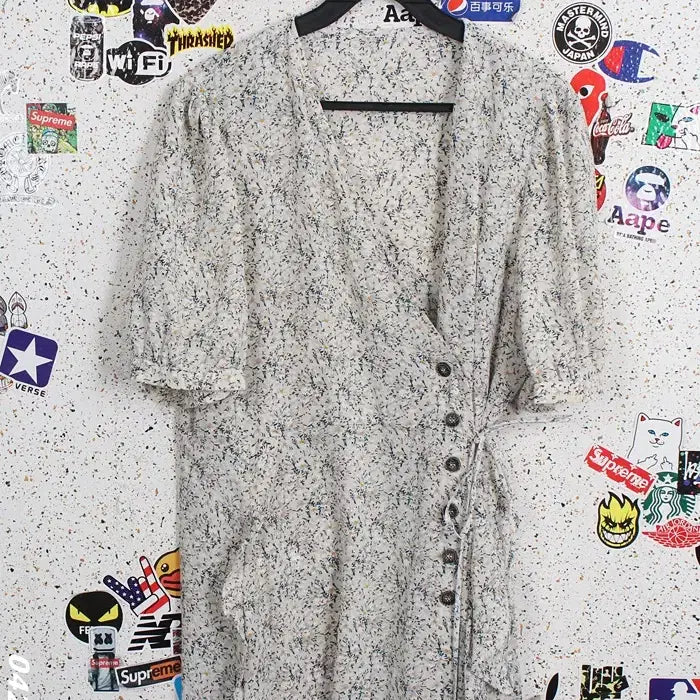 [BUNJANG] BSTITVLY Floral Wrap Style Dress (Size 77) / 여성77/ 베스티벨리 랩스타일 잔꽃원피스