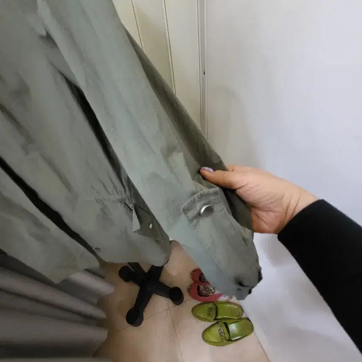 [BUNJANG] ASOS Olive Green Hooded Parka Jacket / ASOS 올리브색 후드 야상 점퍼