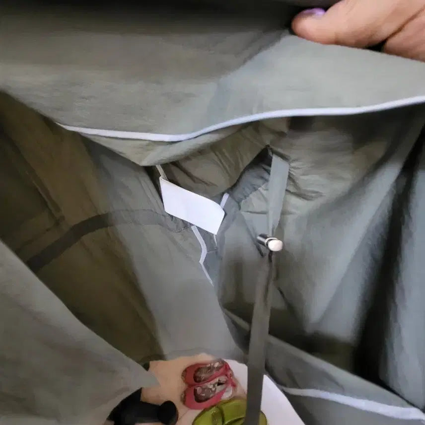 [BUNJANG] ASOS Olive Green Hooded Parka Jacket / ASOS 올리브색 후드 야상 점퍼