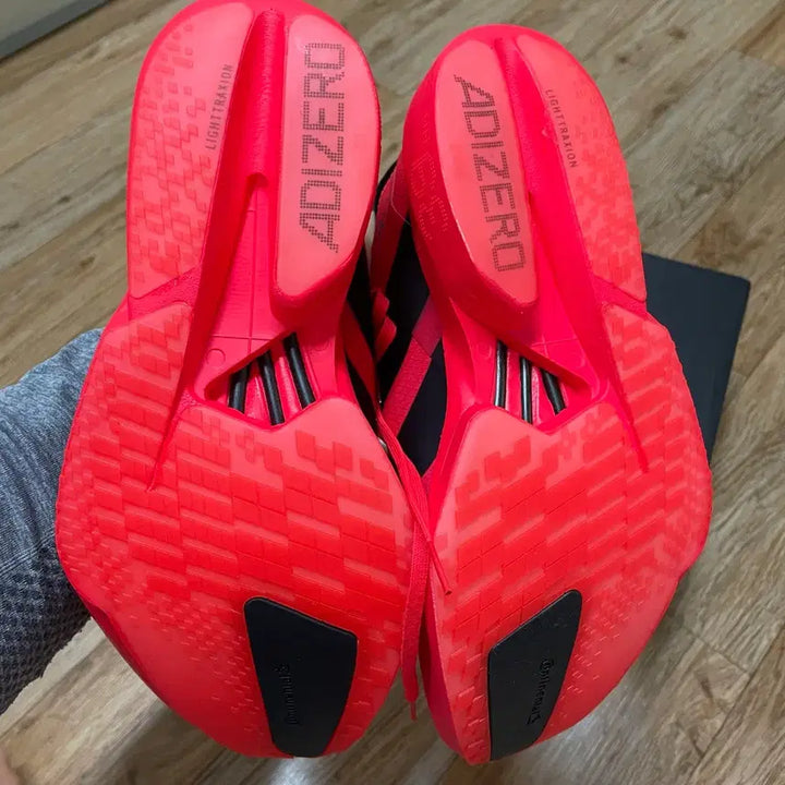 [BUNJANG] Adidas Adizero Adios Pro 4 Running Shoes / 아디제로 아디오스 프로4 240 새상품 루시드레드 코어블랙색상  아디다스
