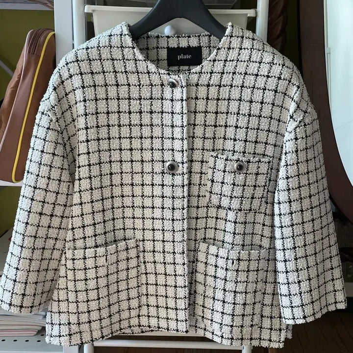 [BUNJANG] Plate Tweed Jacket / plate 트위드자켓(도매택)
