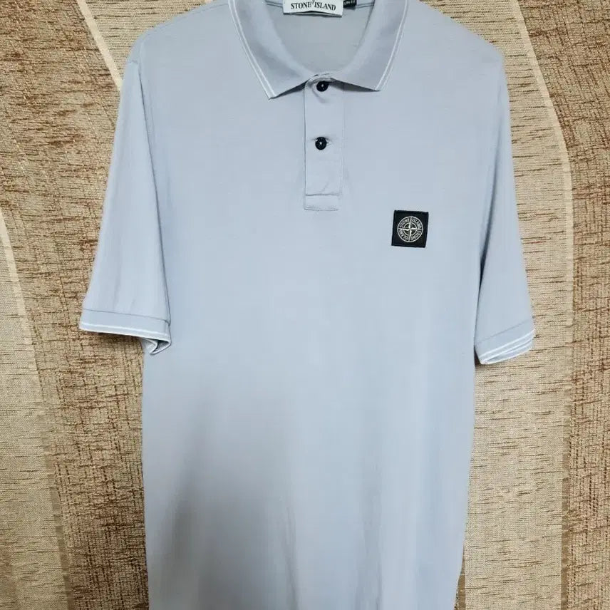 [BUNJANG] Stone Island Polo Shirt (M) / 스톤아일랜드 반팔 폴로티 (M)