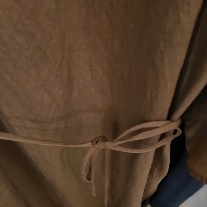 [BUNJANG] Brown Strap Long Dress / 브라운 끈 원피스 롱 드레스