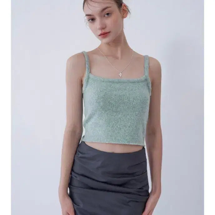 [BUNJANG] Awit Candy Sleeveless Bustier Mint / 어윗 awit 캔디 슬리브리스 민트 뷔스티에