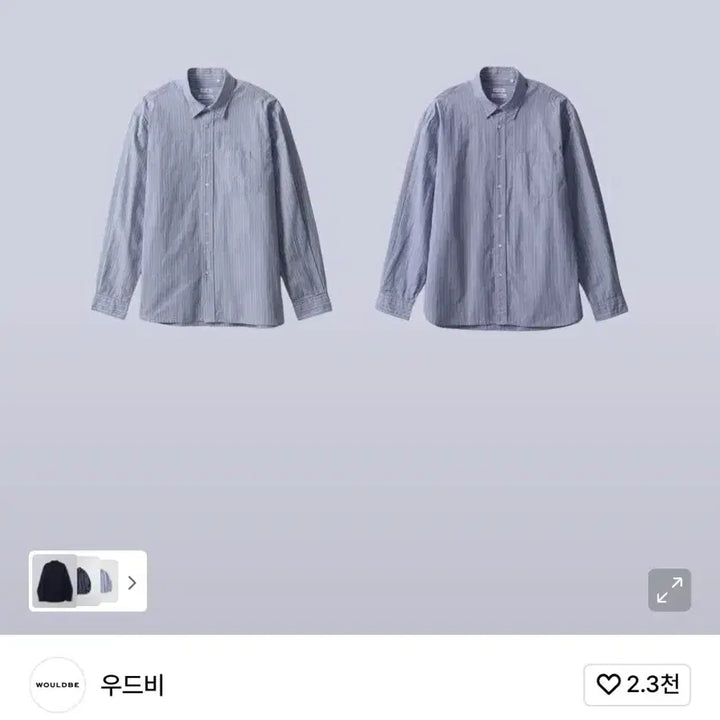 [BUNJANG] Woodby Relax Stripe Shirt Socks Size 2 / (2) 우드비 릴렉스 스트라이프 셔츠 삭스