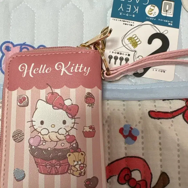 [BUNJANG] Hello Kitty Pink Key Case with Card Pocket / 헬로키티 핑크색 키 케이스