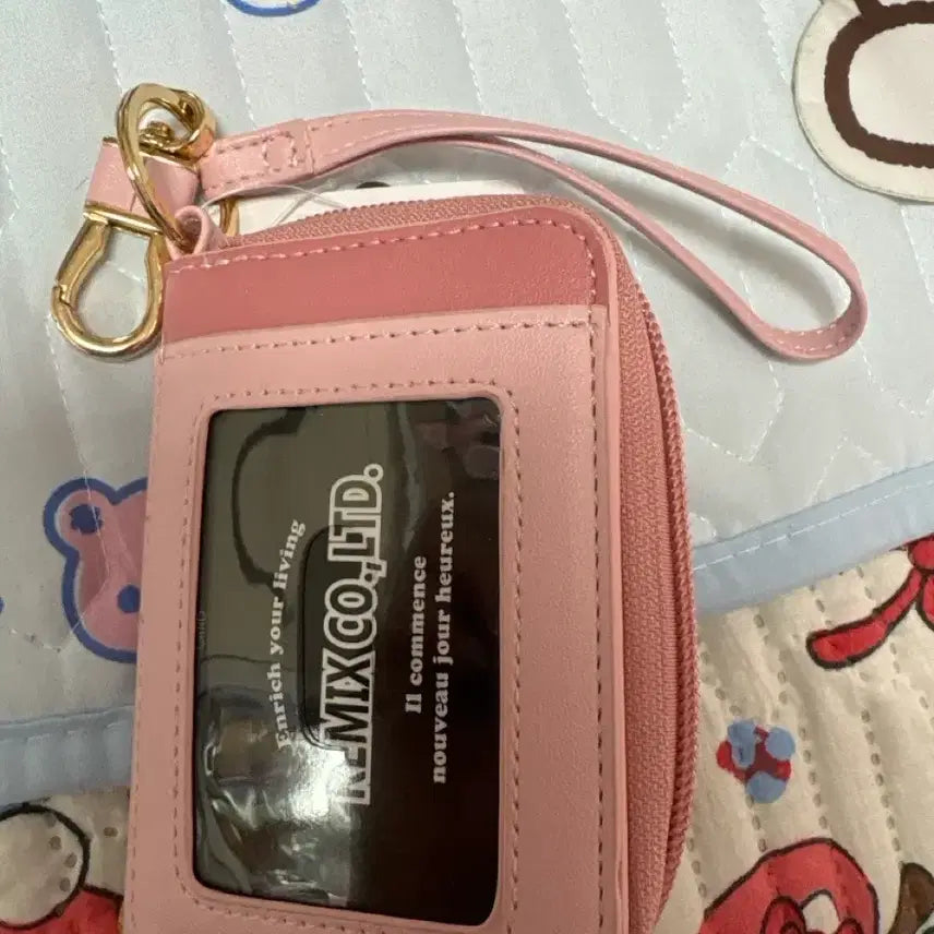 [BUNJANG] Hello Kitty Pink Key Case with Card Pocket / 헬로키티 핑크색 키 케이스