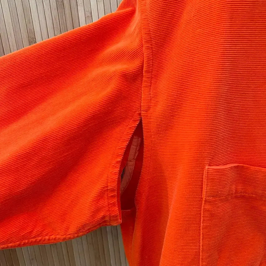 [BUNJANG] Unused Orange Corduroy Shirt Jacket Size 3 / 언유즈드 오렌지 코듀로이 셔츠 자켓 3사이즈