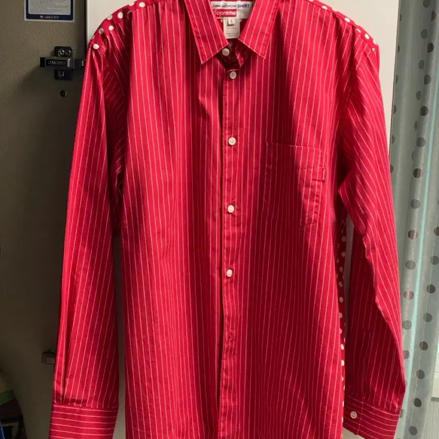 [BUNJANG] Supreme x COMME des GARCONS SHIRT 14ss Button-Down Shirt / M / 14ss 슈프림 꼼데가르송 버튼 다운셔츠