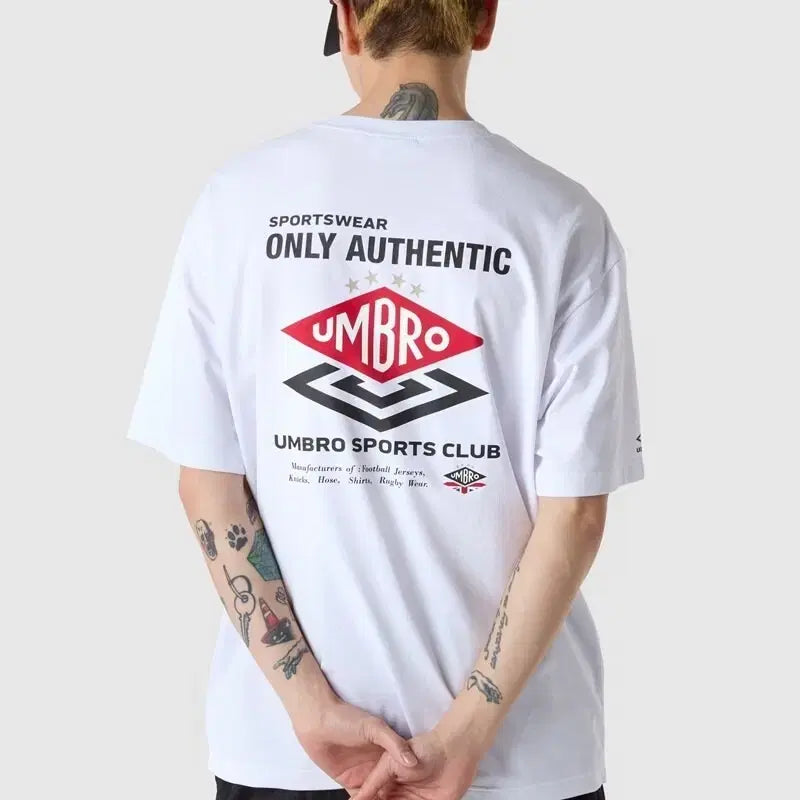[BUNJANG] Umbro Big Logo Short Sleeve White T-shirt / 미개봉 엄브로 빅로고 반팔 화이트