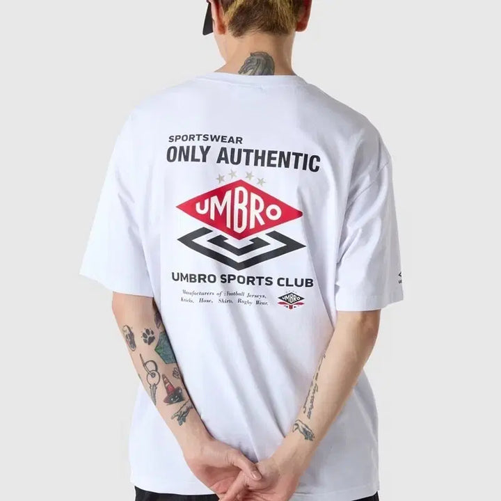 [BUNJANG] Umbro Big Logo Short Sleeve White T-shirt / 미개봉 엄브로 빅로고 반팔 화이트
