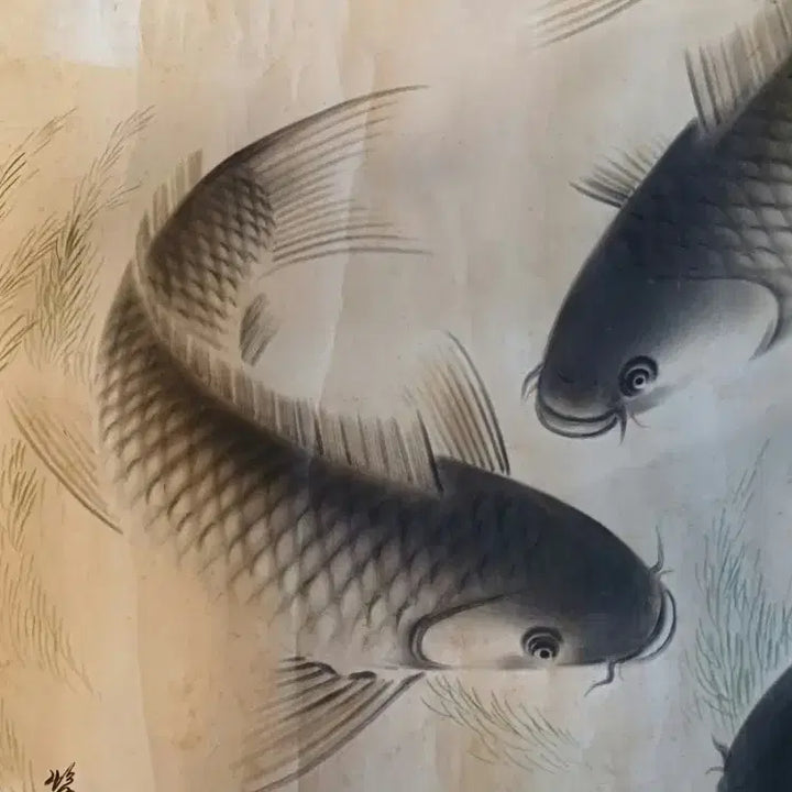 [BUNJANG] 동양화 지운의 삼어도(잉어도) / 동양화 지운의 삼어도(잉어도)