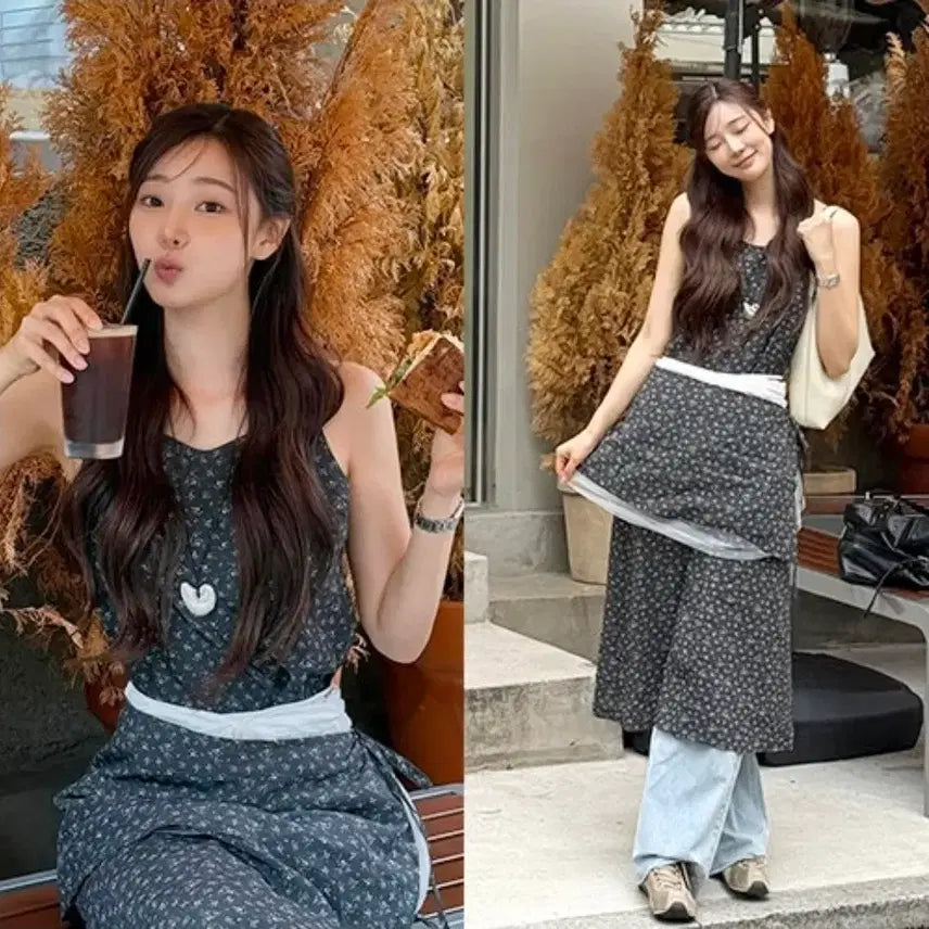 [BUNJANG] On&amp;On Layered Dress S (Lee Si-an Dress) / 온앤온 레이어드 원피스 s (이시안 원피스)
