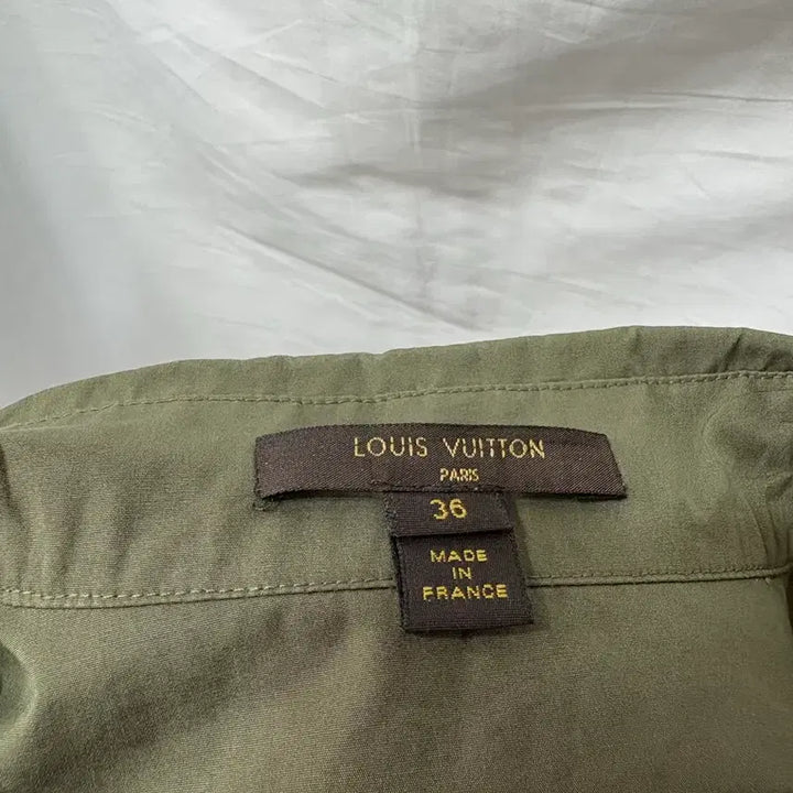 [BUNJANG] Louis Vuitton Khaki Shirt Dress / 루이비통 카키색 셔츠 원피스 36/55사이즈(정품)