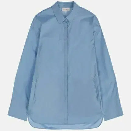 [BUNJANG] Calvin Klein Sky Blue Relaxed Fit Shirt / 캘빈클라인셔츠
