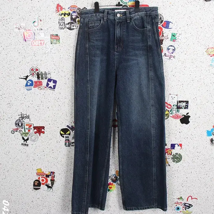 [BUNJANG] For Your Eyes Only Washed Denim Jeans (Women&