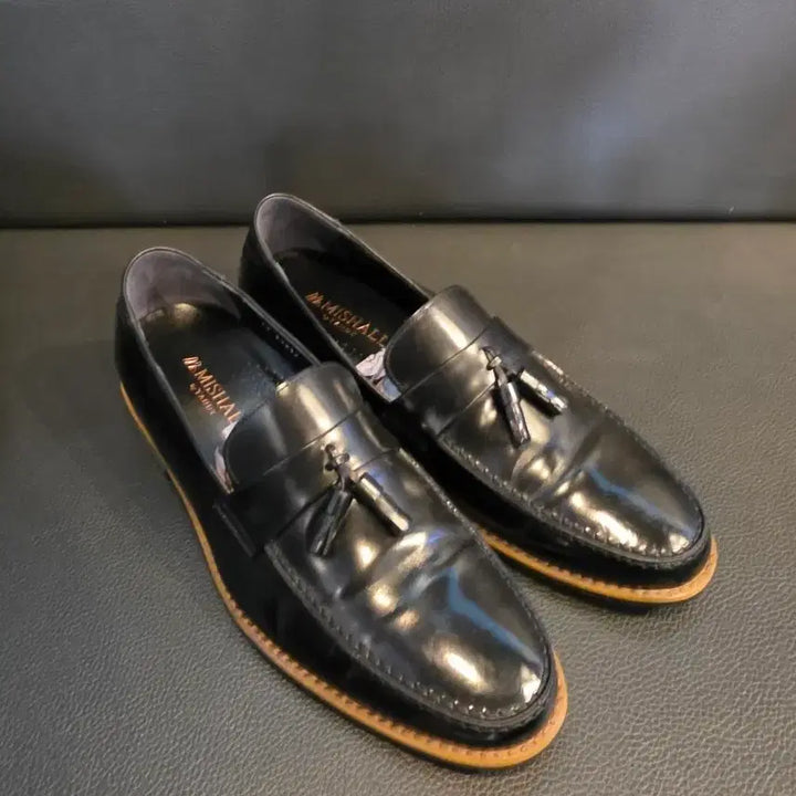 [BUNJANG] Mishall Black Tassel Loafer Men&