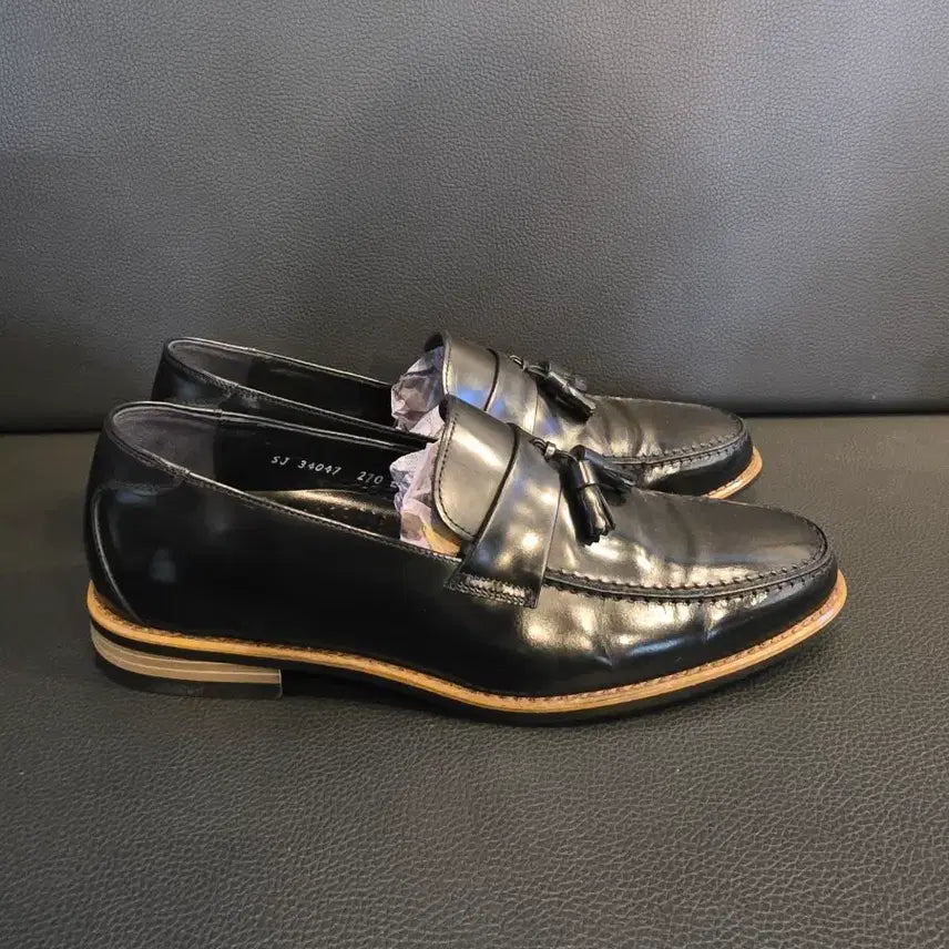 [BUNJANG] Mishall Black Tassel Loafer Men&