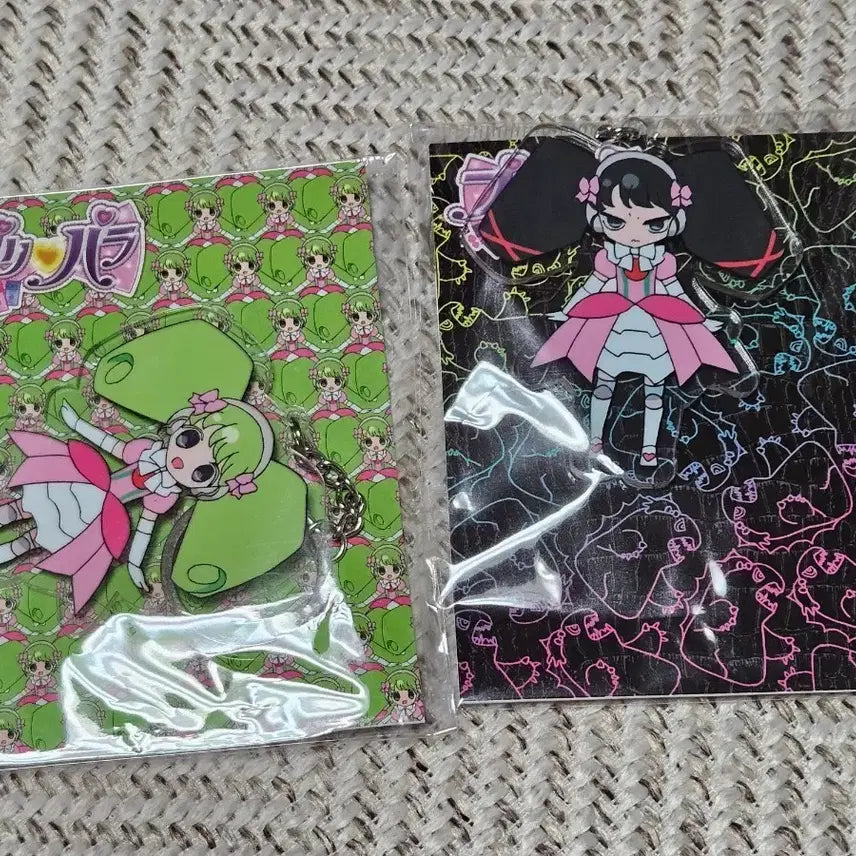 [BUNJANG] PriPara Garuru &amp; Mini Palulu Acrylic Key Holder Set / 프리파라 가루루 미니파루루 아크릴 키홀더 세트