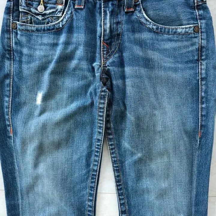 [BUNJANG] True Religion Billy Bootcut Distressed Jeans / 트루릴리전 빌리 부츠컷 데미지 청바지. 미국제조 오리지널.29인치