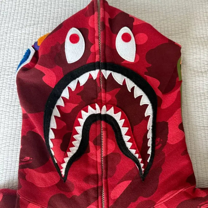 [BUNJANG] BAPE Shark Hoodie Zip-up Jacket / 베이프 샤크 후드 집업 판매 교신 봅니다