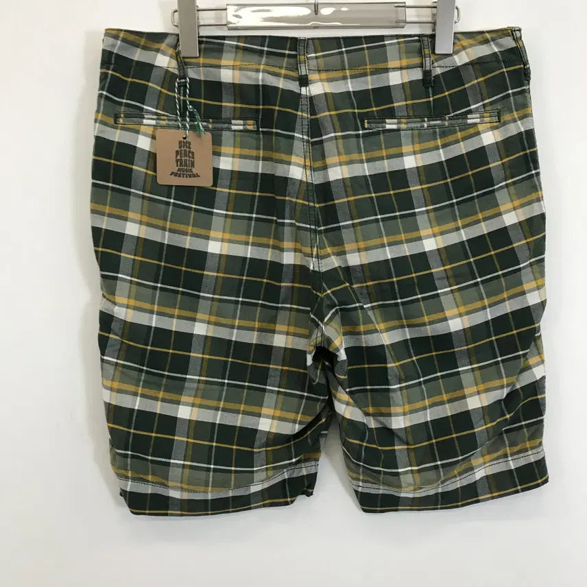 [BUNJANG] MUJI Check Shorts Green XL / MUJI 무인양품 체크 반바지 [XL]