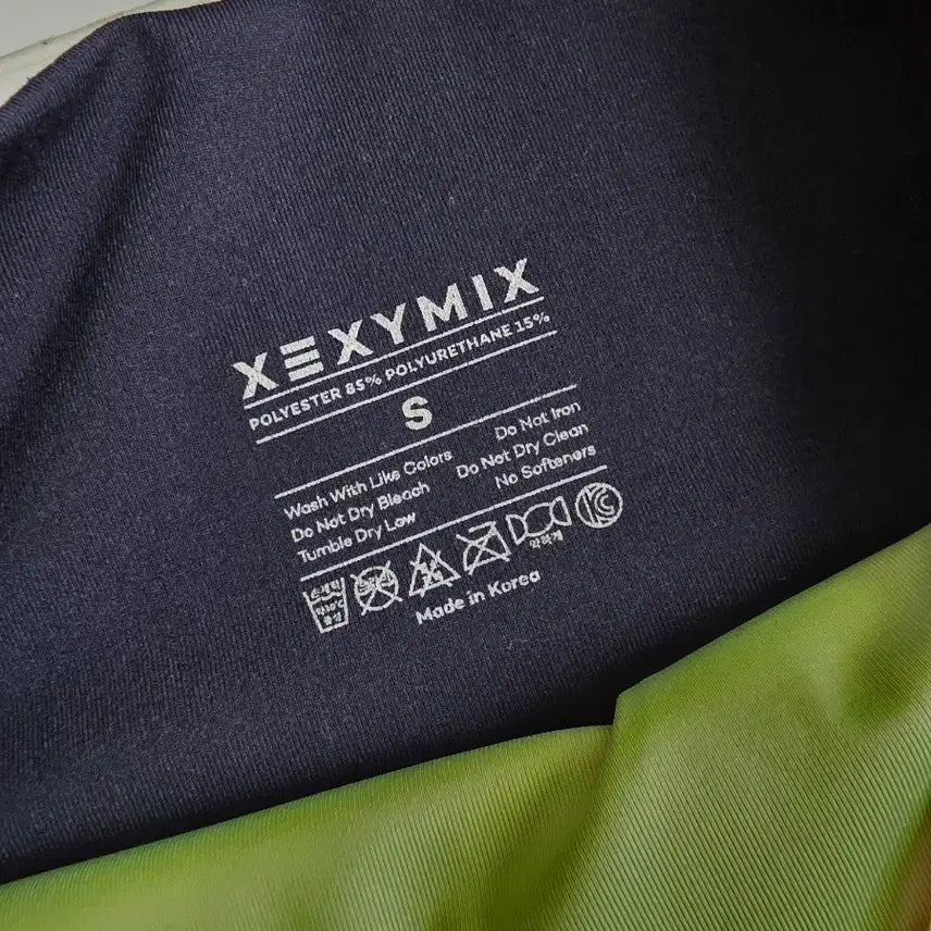 [BUNJANG] Xexymix Navy Yellow Point Leggings S / 젝시믹스 네이비 옐로우 포인트 레깅스 S