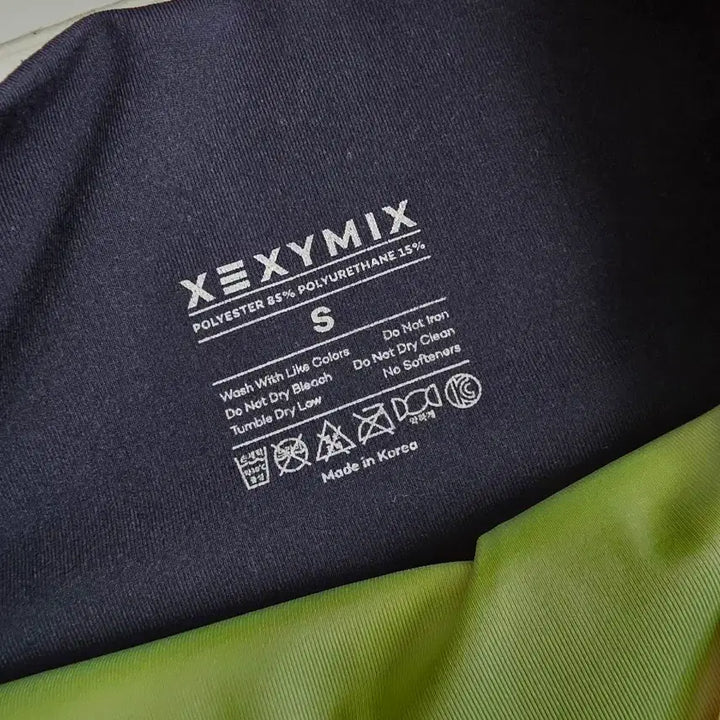 [BUNJANG] Xexymix Navy Yellow Point Leggings S / 젝시믹스 네이비 옐로우 포인트 레깅스 S